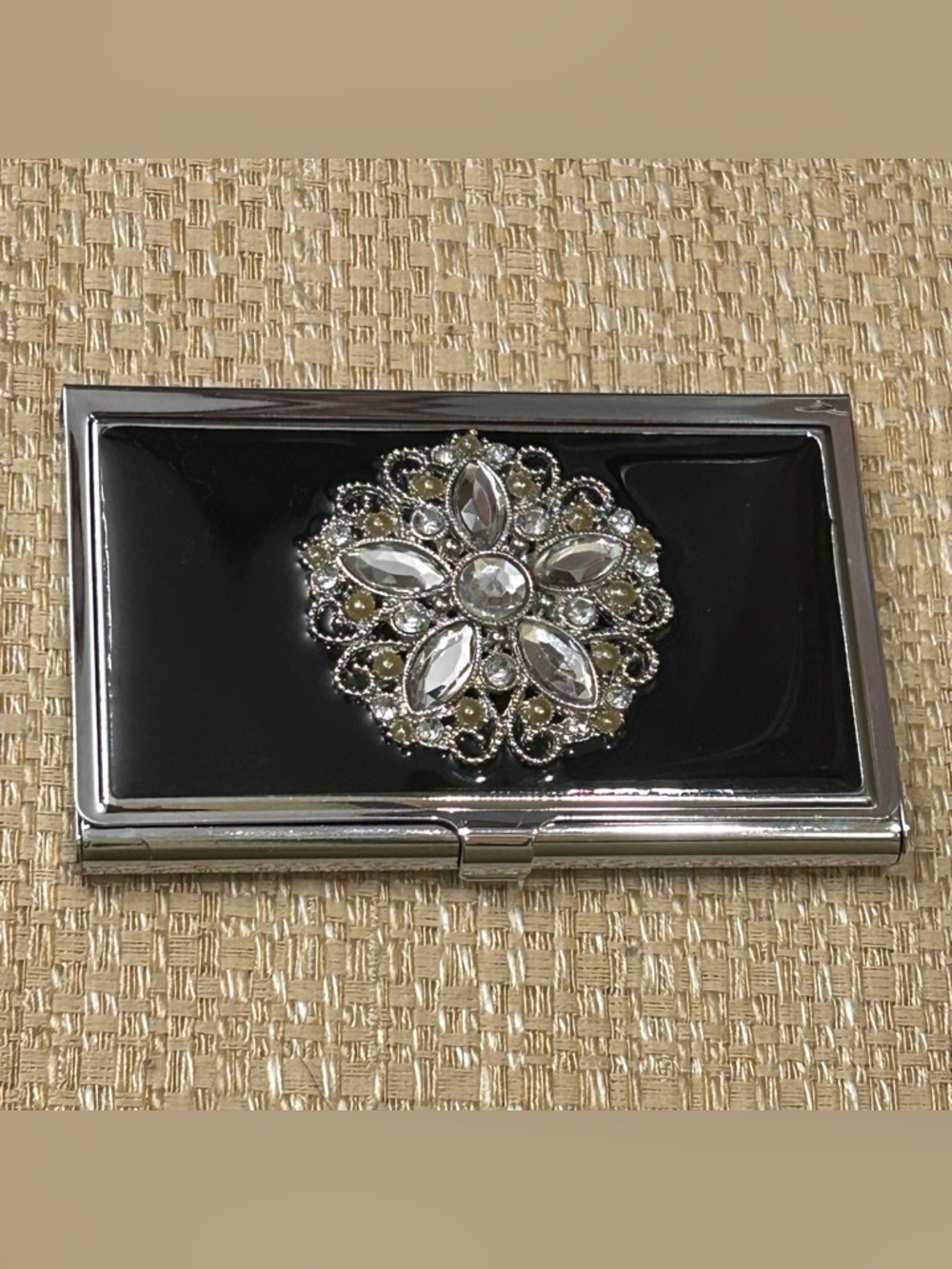 Compact Mirror and Business Card Holder